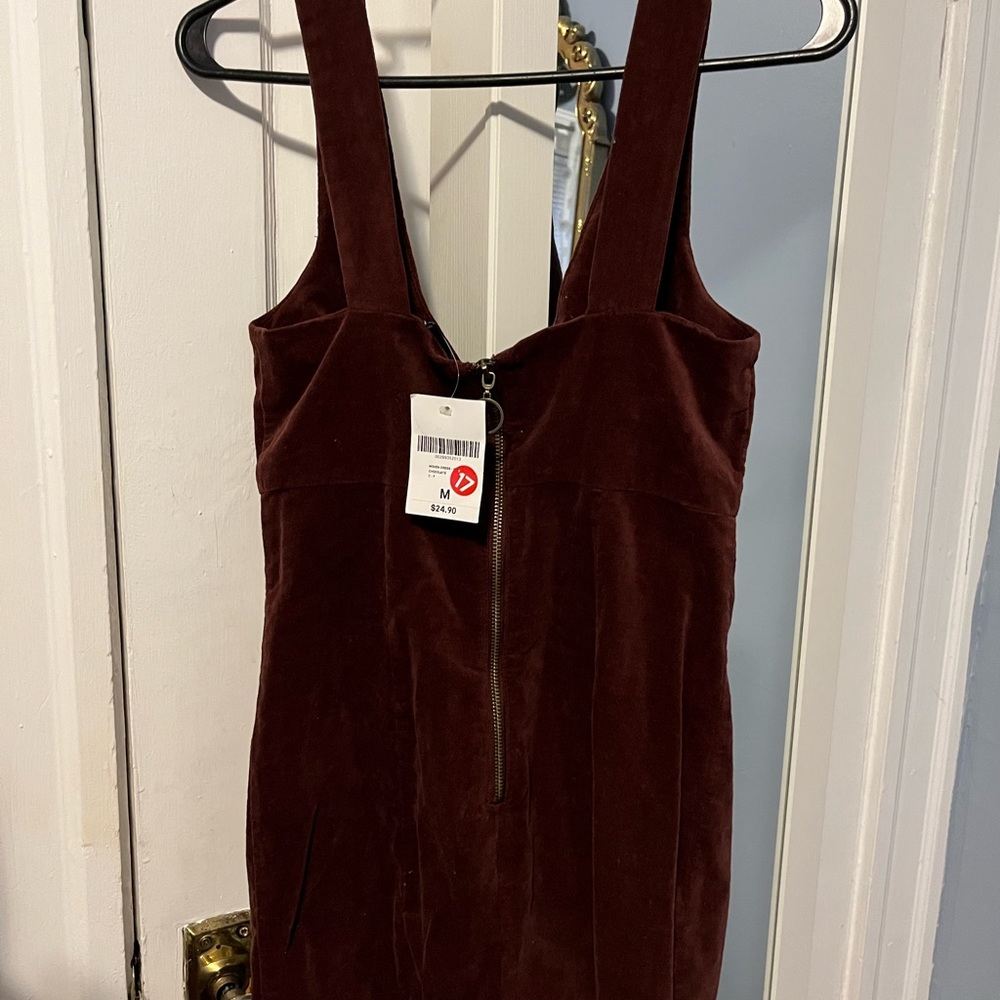 Velvet brown/red dress